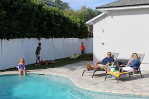 Florida family enjoying the outdoors protected by Mosquito Joe's Mosquito Control Treatment